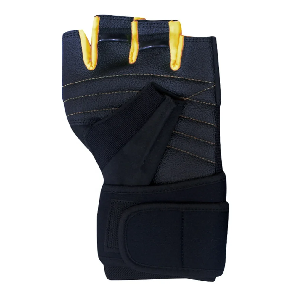 
2021 Hot Sale Synthetic Leather Protective Sports Weightlifting Gym Exercise Workout Training Half Finger Gloves For Sale 