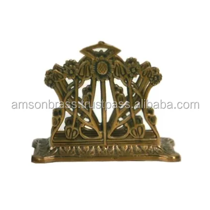Чудесный античный держатель для английских букв, литой латунный держатель для визиток