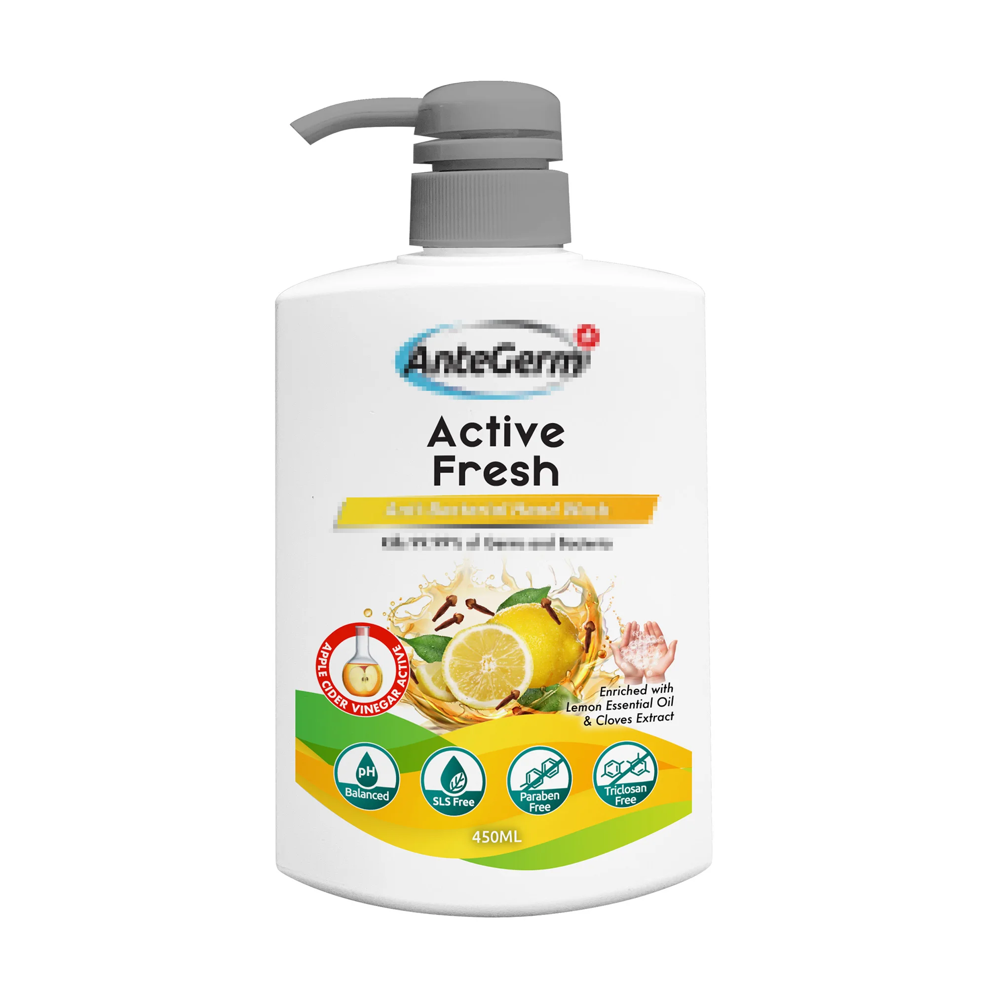 Malaysia OEM Active Fresh Hand Shampoo 450ml Liquid Gel for Reenergized and Rejuvenated
