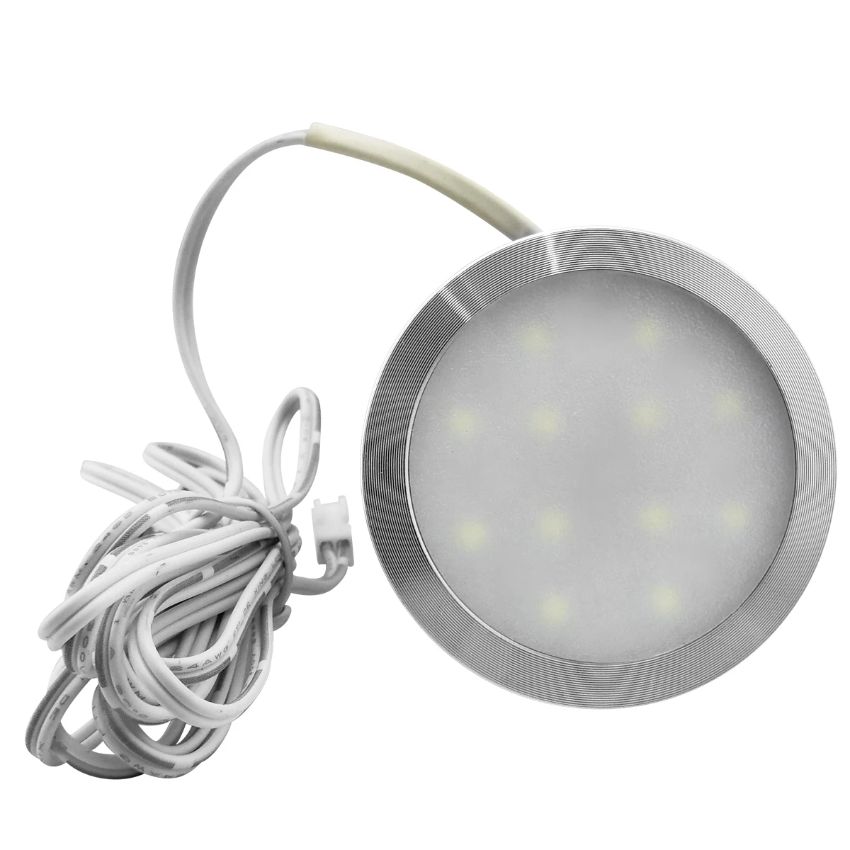 
China Factory Direct Sale 2.5w Wall Mounted Under Led Cabinet Light Round Closet Jewelry Shelf Display 