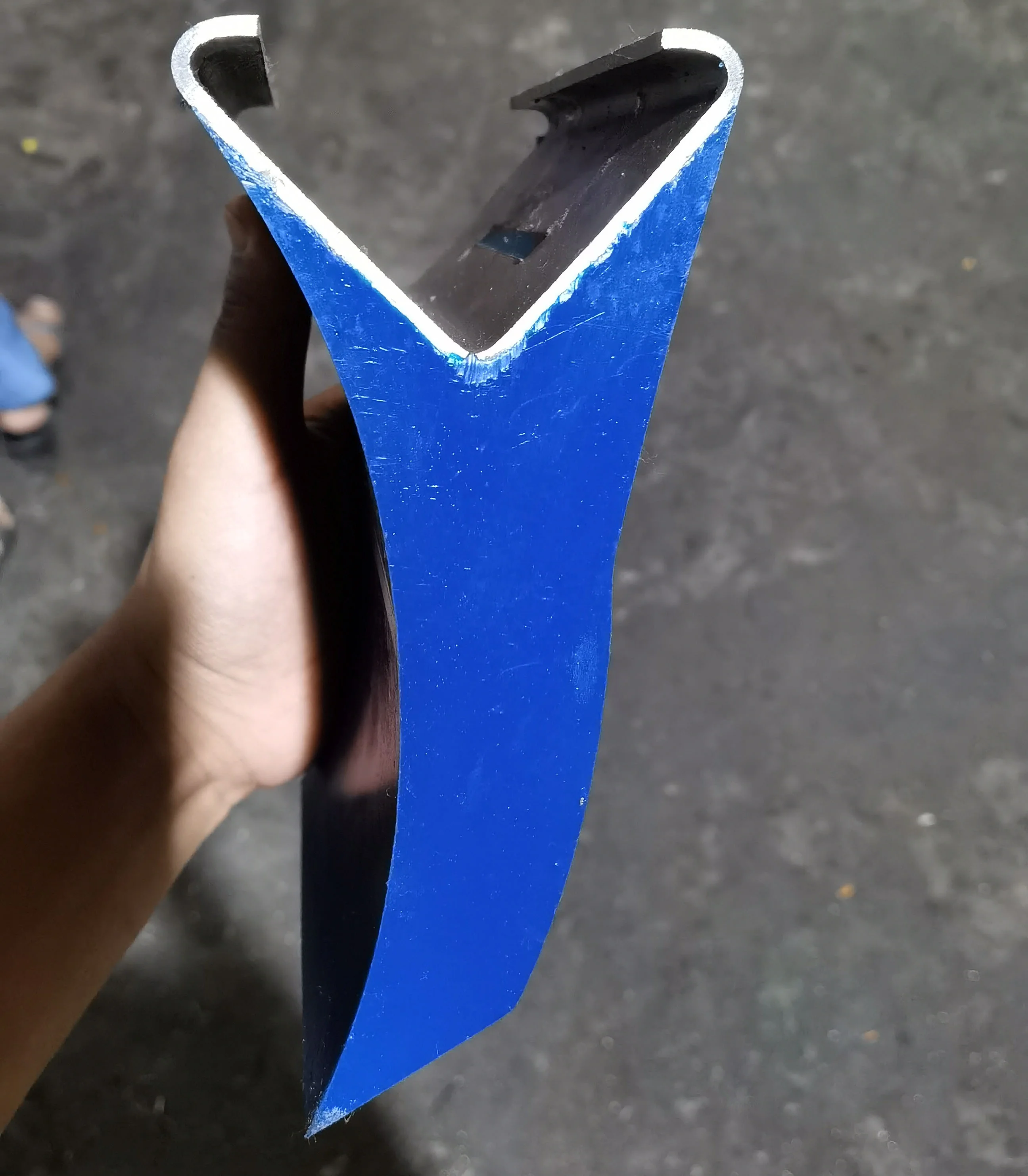PU Precleaner Blades Track Mount Conveyor Belt Polyurethane Scraper Blade Replacement Poly Urethane Blue Orange Doctor Blades