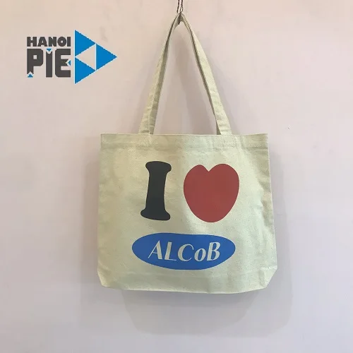 Cotton shopping bag printed custom made bags promotional