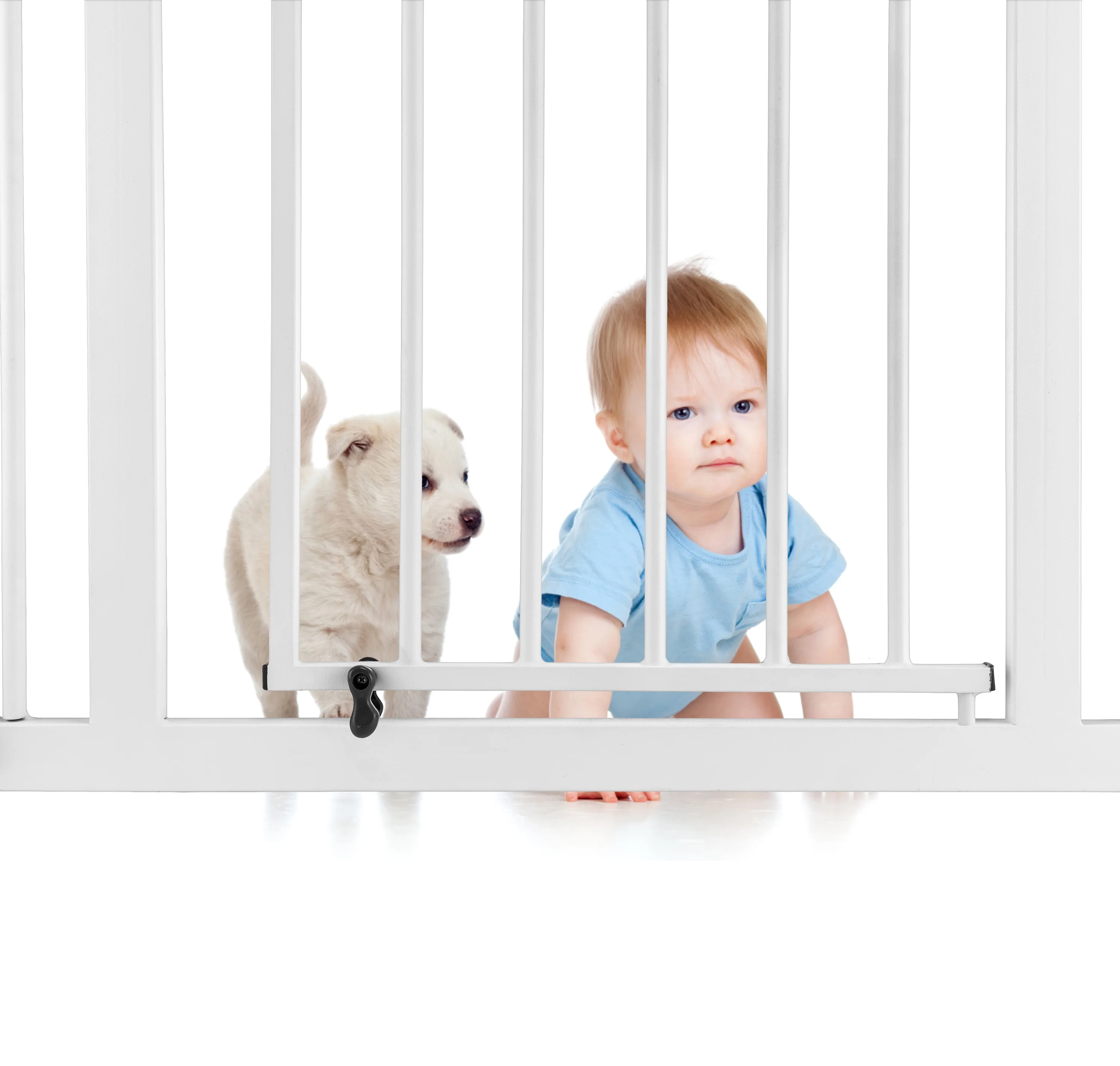 2023 Factory Direct Sale Customizable Baby Safety Gate Kids Self-Closing Safety Doors Plastic Metal Trending OEM Product