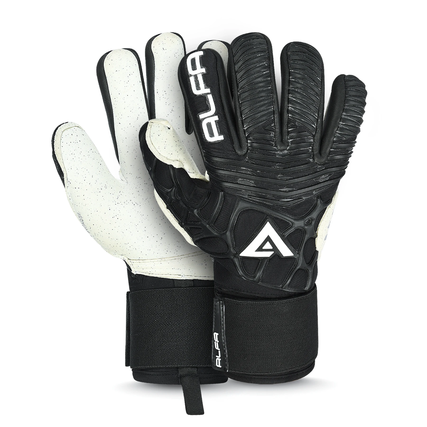 New German Goalkeeper Gloves Palm Goal Keeper gloves/4 mm Alpha Logo Goalkeeper Gloves