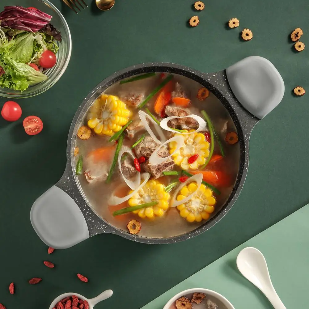 
GREENERY DIE-CASTING SERIES non-stick cookware sets pan wok big casserole sauce pan avocado green 