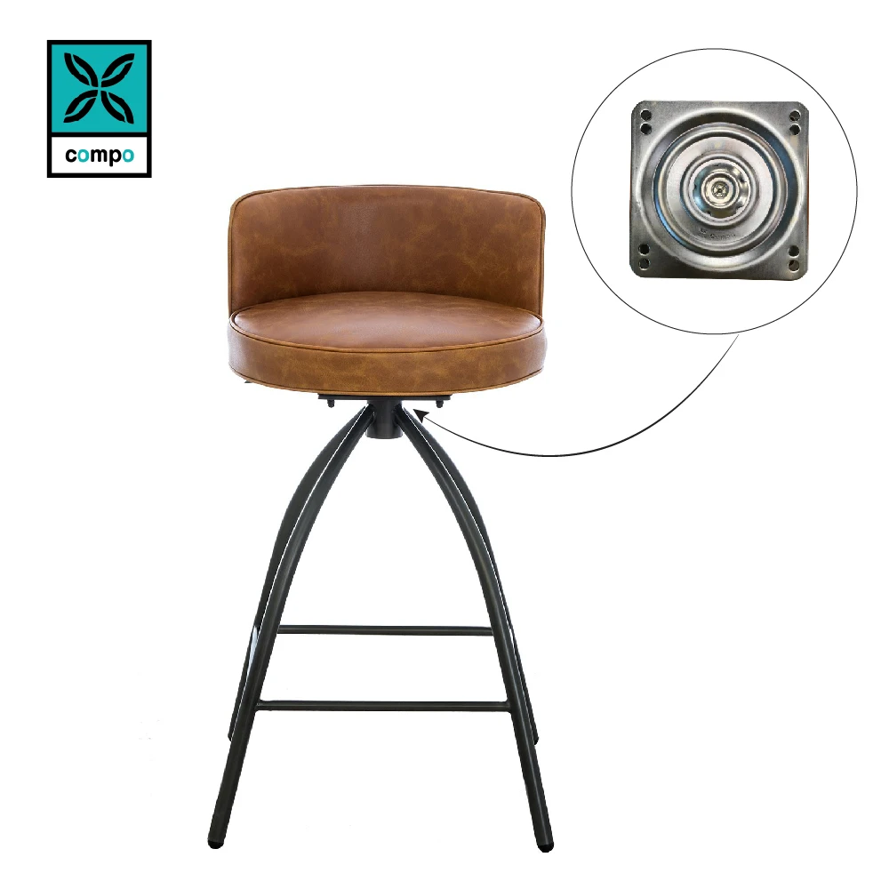 Malaysia Manufacturer Furniture Hardware Accessories Chair Ball Bearing Rotating Swivel Plate 360 Degree Double Bearing Zinc