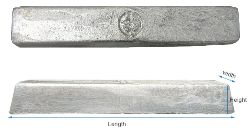 Алюминиевые слитки, алюминиевые слитки A7 99.7% и A8 99.8%