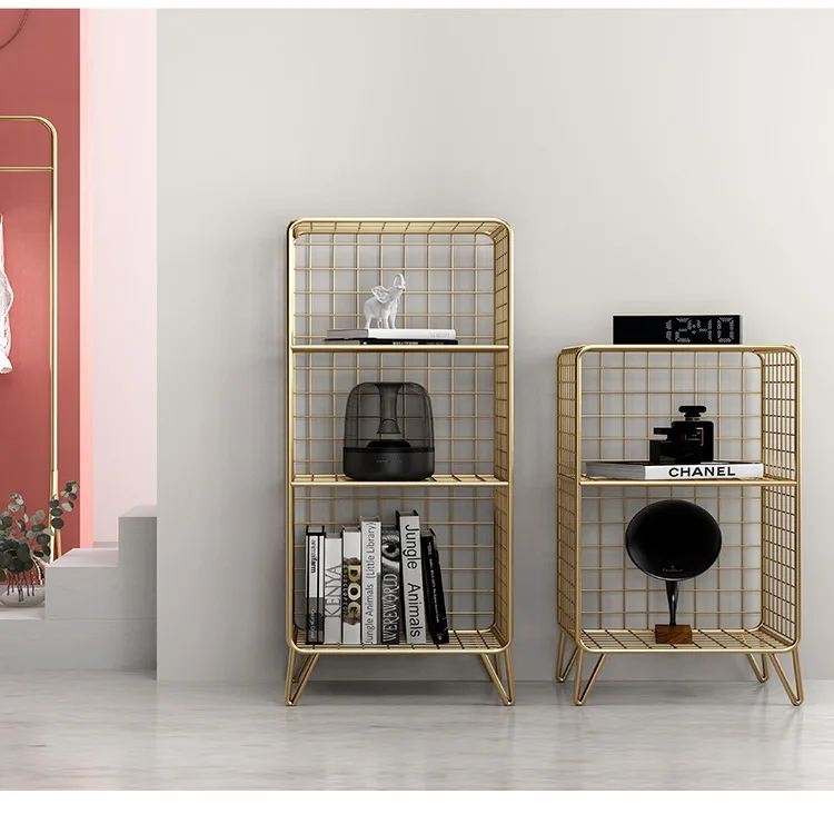 living room furniture metal shelf metal storage rack modern design in stock small packing for cheap delivery