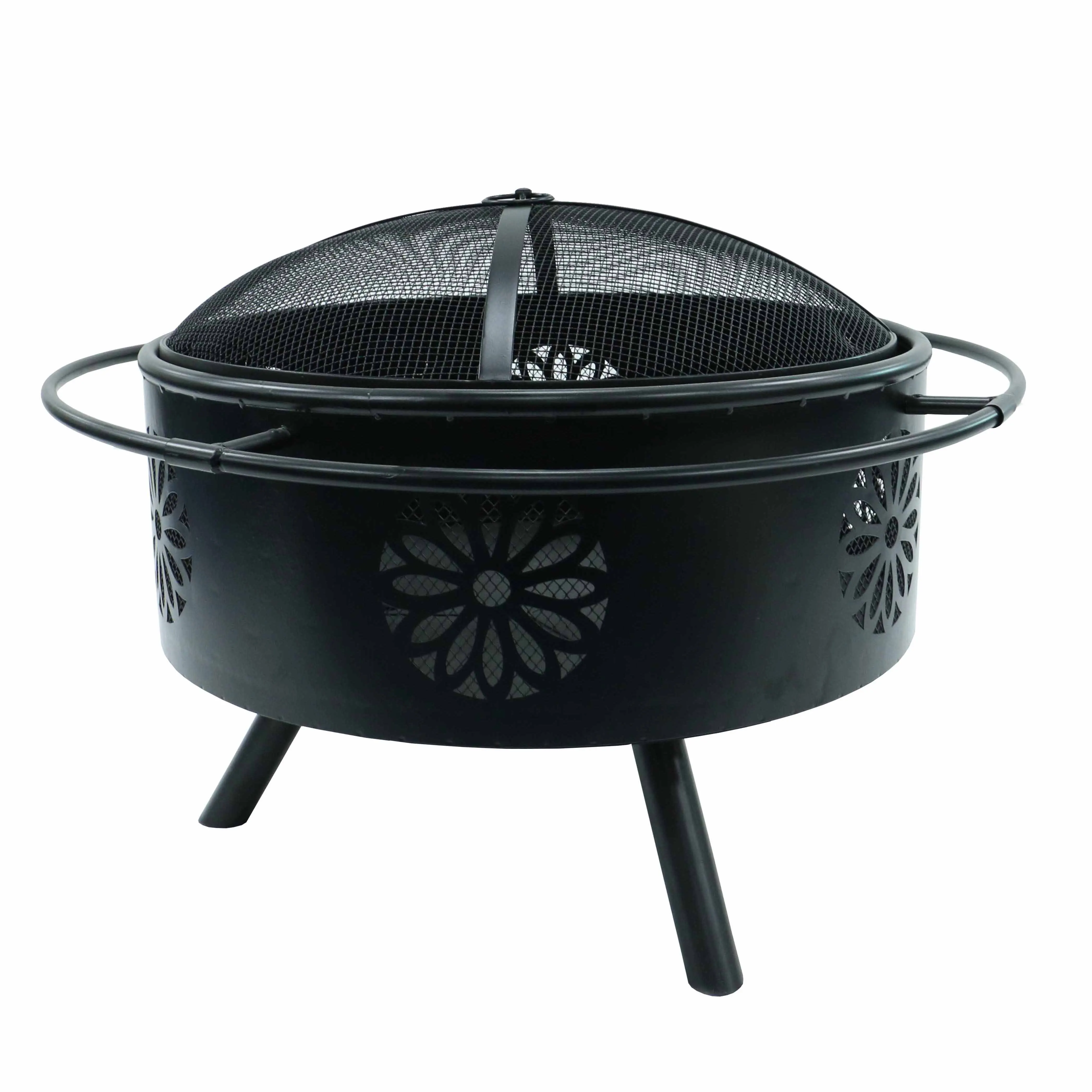 Outdoor Garden Patio Fire Pit Cooking Grill And Fire Pit Table Wholesale Steel Fire Pit