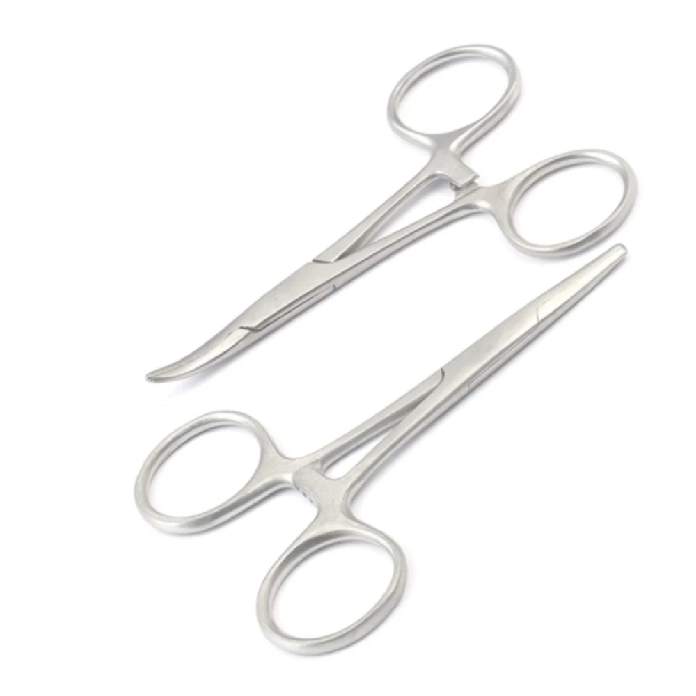 Щипцы для комаров изогнутые хирургические щипцы из нержавеющей стали