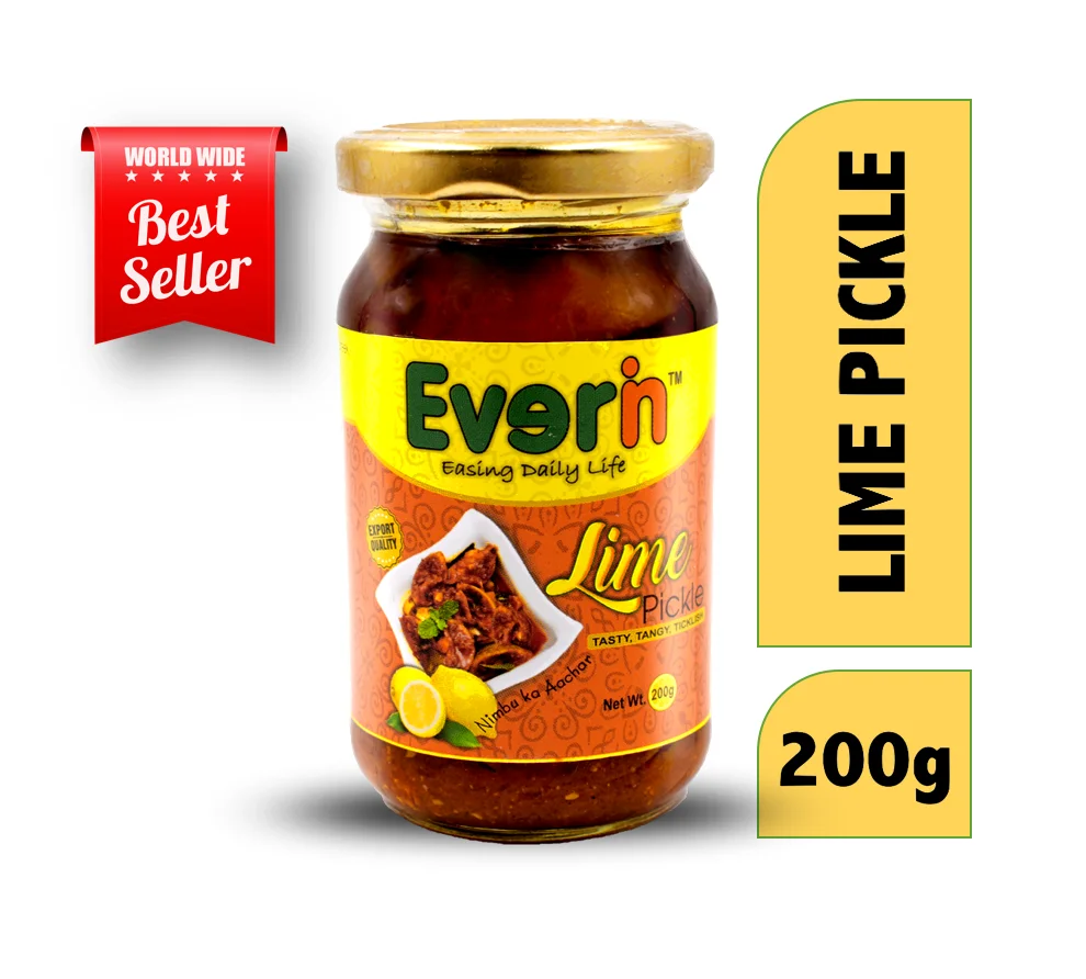 Spicy Taste 200g Lime Glass Jar Pickle