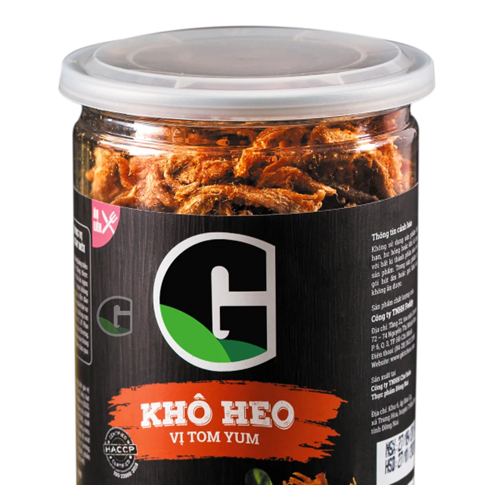  Лидер продаж премиум-качество высушенные свиные полоски специальная закуска из свинины вкусная высушенная свинина со вкусом Тома сделано во Вьетнаме