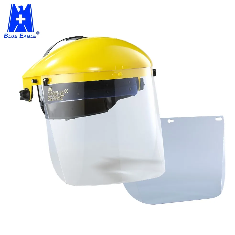 Taiwan PPE clear visor custom face shields mask with eye protection