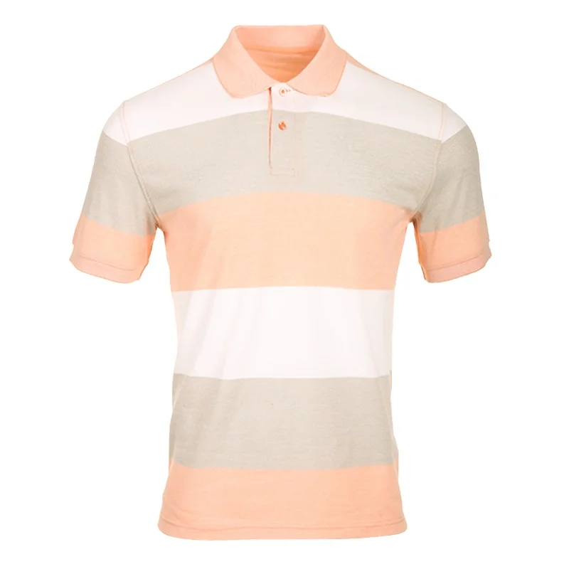 
Wholesale Attractive Custom Printing Mens Polo Shirts Good Quality Striped Polo T-shirt 