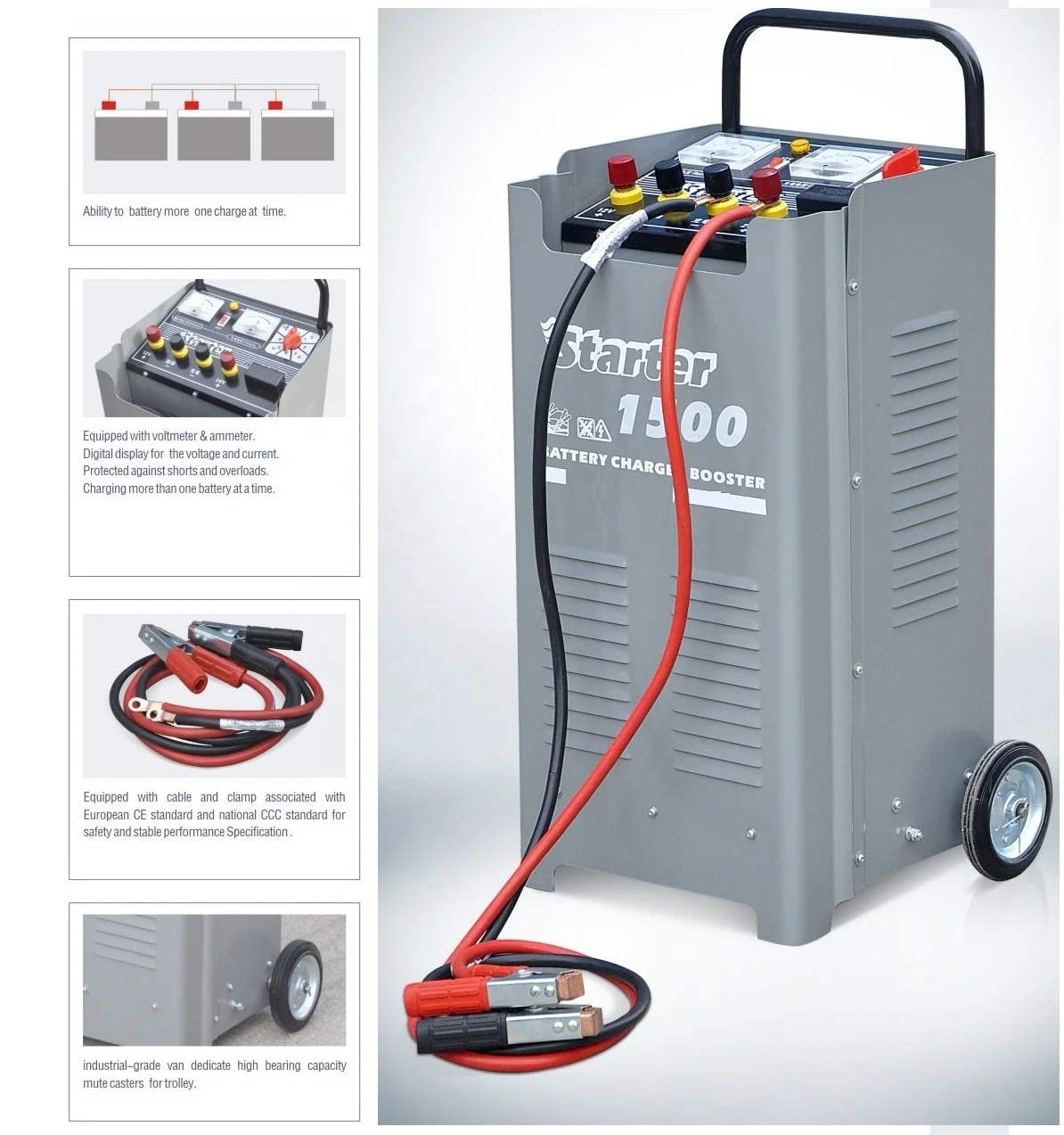 JQST-1200 Car Battery Charger and Booster Jump Start Charger