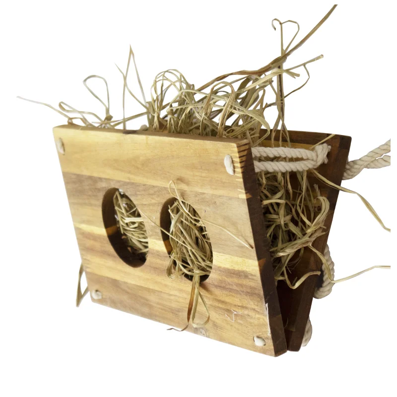 Wholesale Rabbit Hay Feeder Handmade Hay Grass & Food Dispenser Feeding Rack Holder Cage Feeder for Small Animals from Vietnam