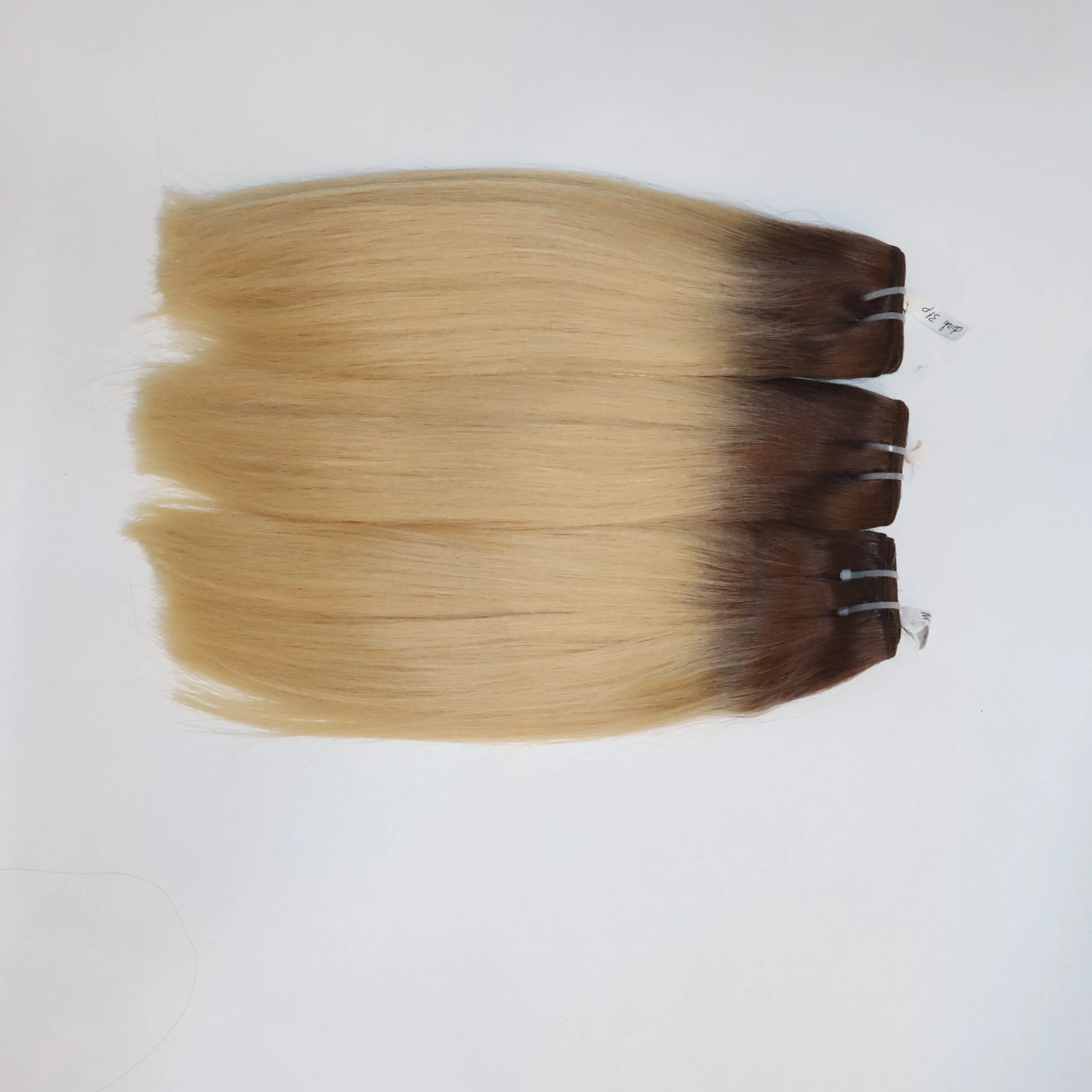 Прямые волосы с двойным рисунком Омбре роскошные натуральные вьетнамские выравненной кутикулой