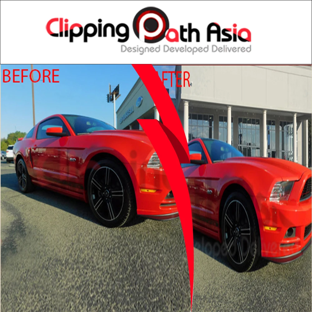 Редактирование фона с автомобильных изображений и повышение качества изображений по очень низкой цене