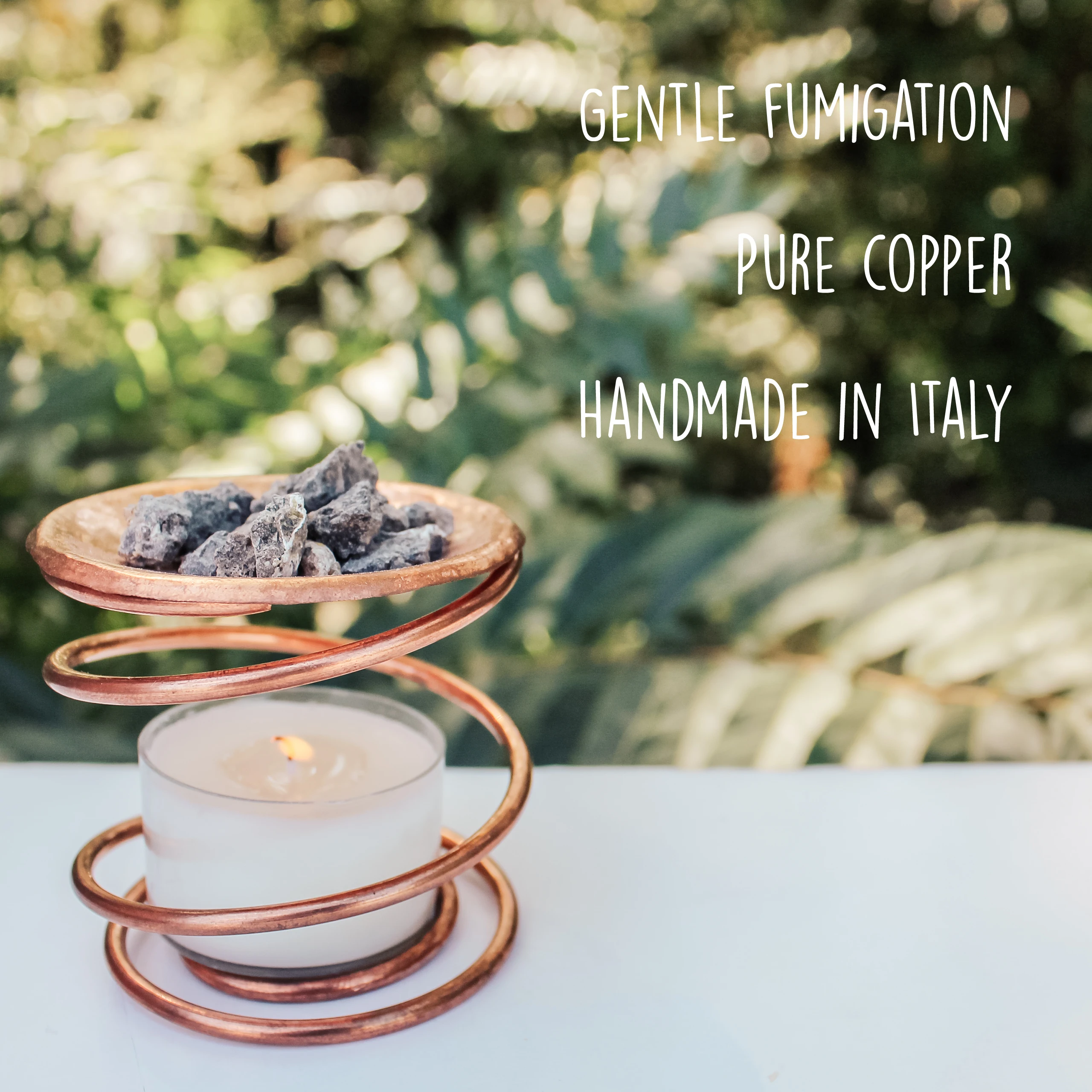 Incense Resin Burner - Copper Sublimator to burn Resins - Aroma diffuser Made in Italy - Bulk Product - Wholesale Price