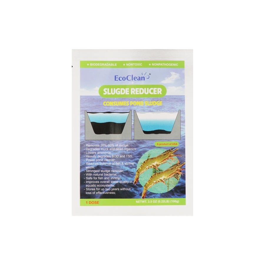 Экологически чистый шламовый редуктор, 12 упаковок, 100 г в упаковке, потребляет осадка в пруду