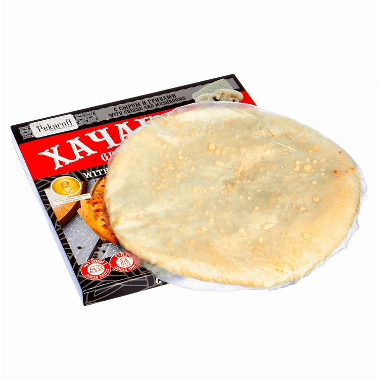 Tortilla frozen with cheese Suluguni and Imeretian and live natural champignons very tasty ready to eat, pie