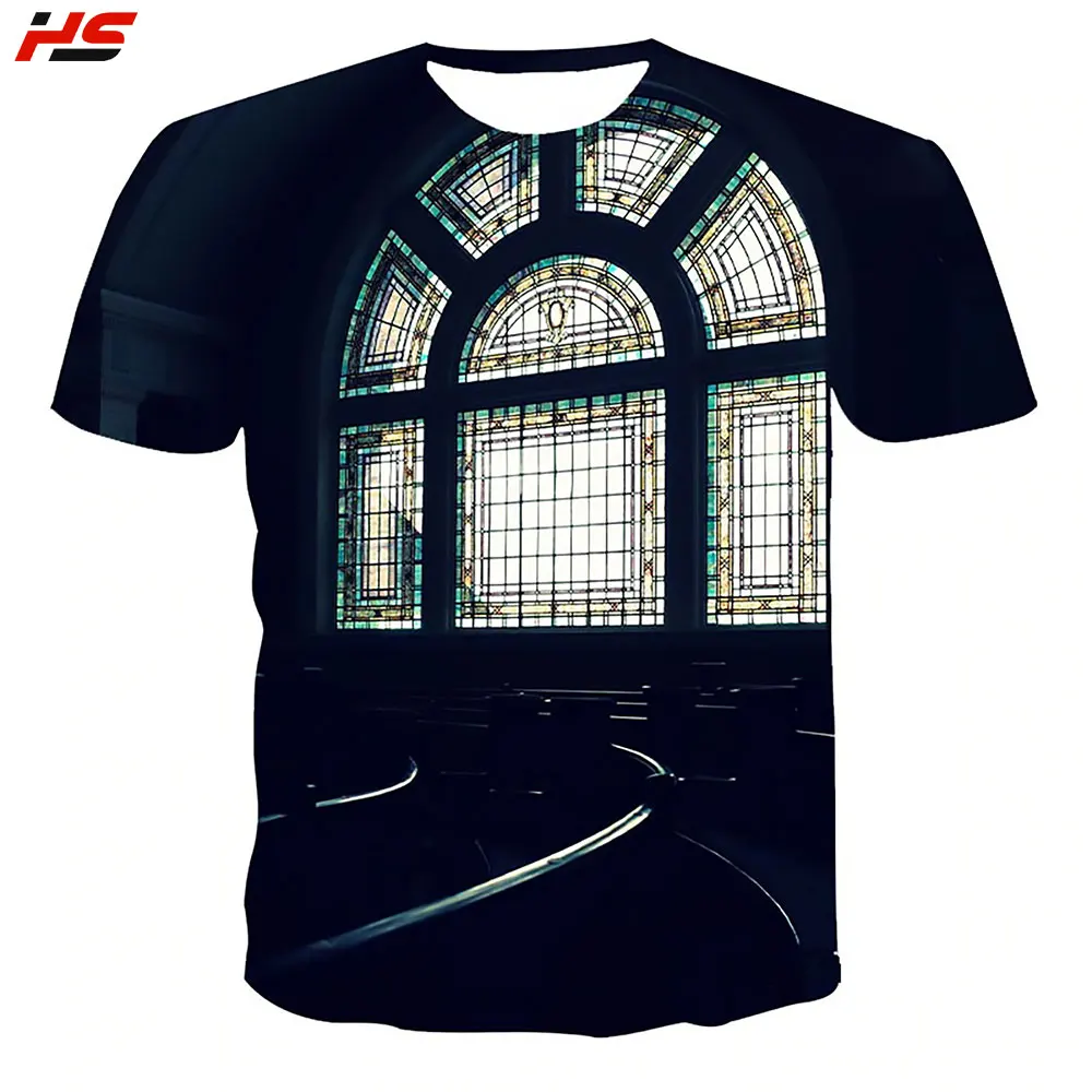 
New Arrival Short Sleeve Paint Printed Tee Shirt high quality printing 3d sublimation t shirt 