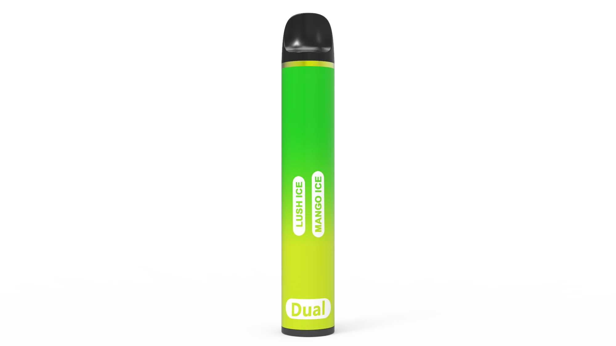  Ecig богатый цвет двойной переключатель 1800P в форме трубки внутренний аккумулятор предварительно заполненный простой встроенный стартовый набор концы