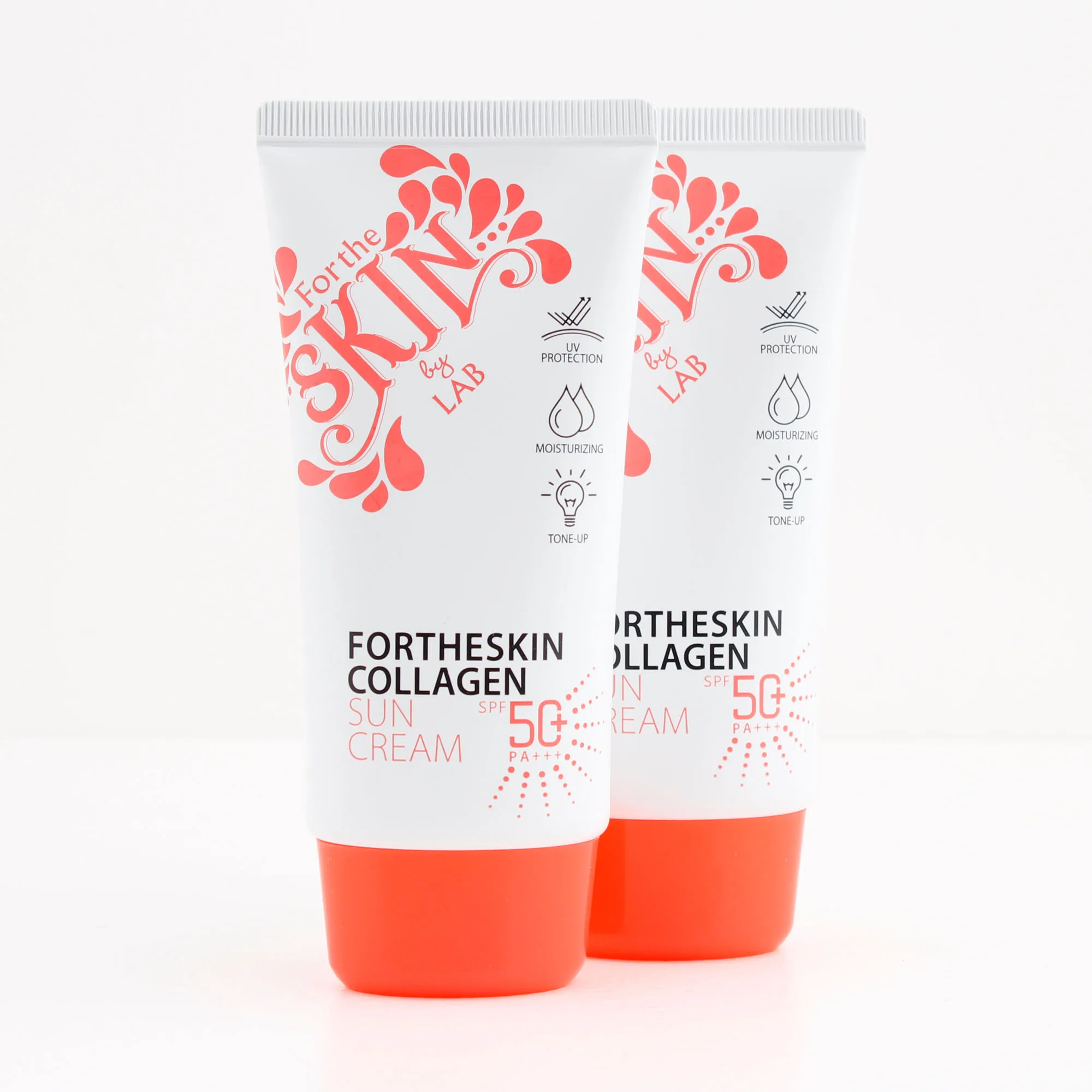 COLLAGEN SUN CREAM for Korean Skincare Cosmetics OEM ODM  Customizing Ingredients bottle and packaging box