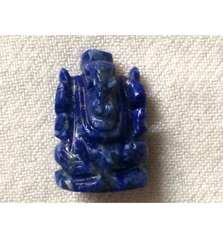 Ganesha Sculpture Wholesale lapis Lazuli Natural Engraved Stone Ganesha Idol Wholesale Lord Ganesha Statue