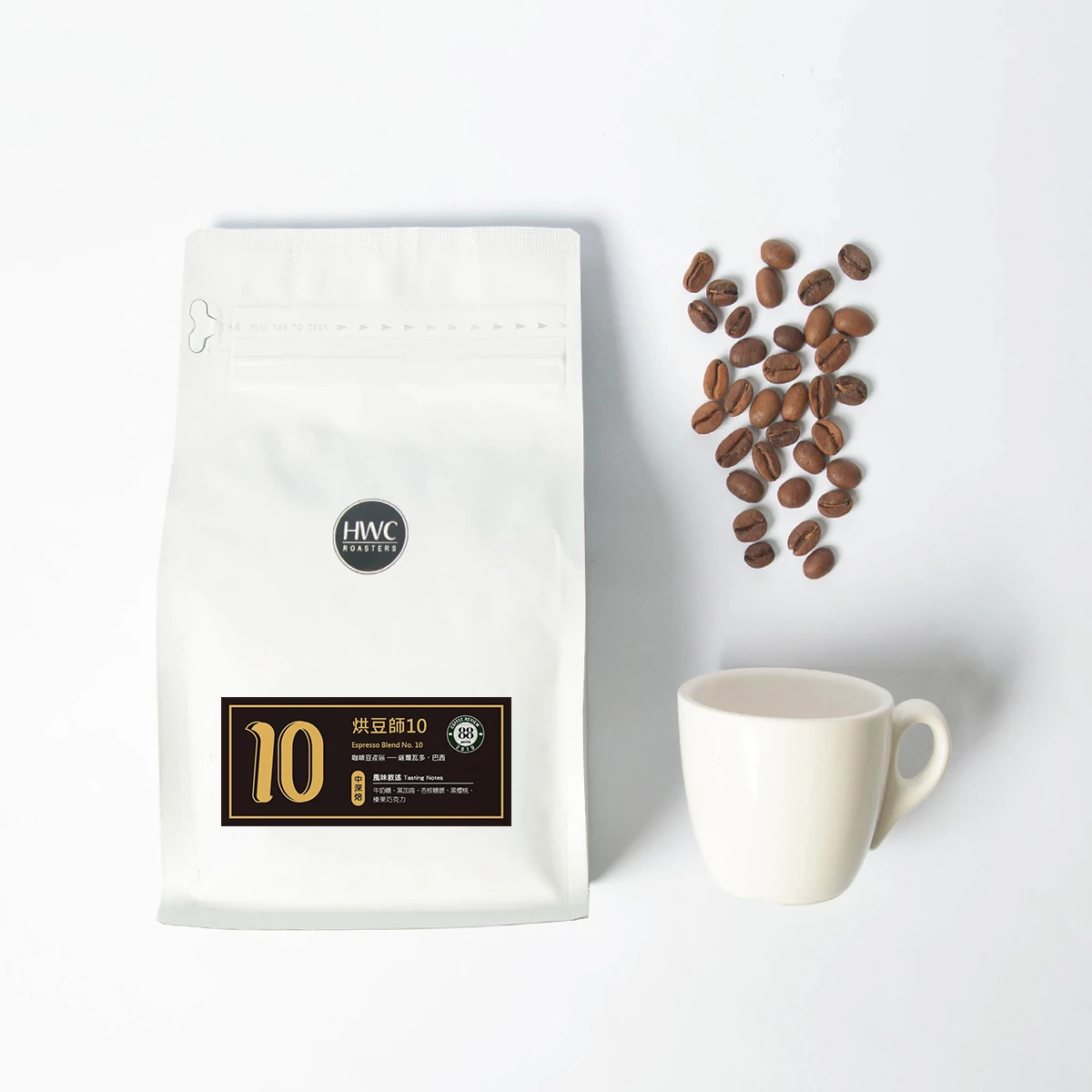 Высококачественный обзор кофе 88 точек смесь HWC эспрессо № 10 кофейные зерна обжаренный