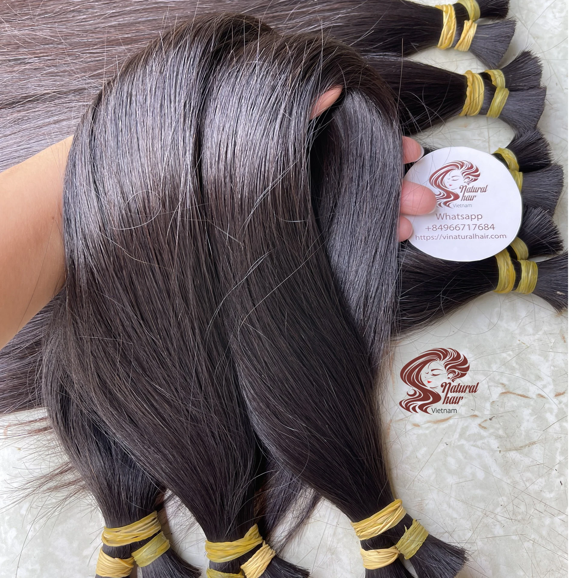Bulk Hair Vietnamese 100% Natural Virgin Human Hair Extensions - virgin bundles