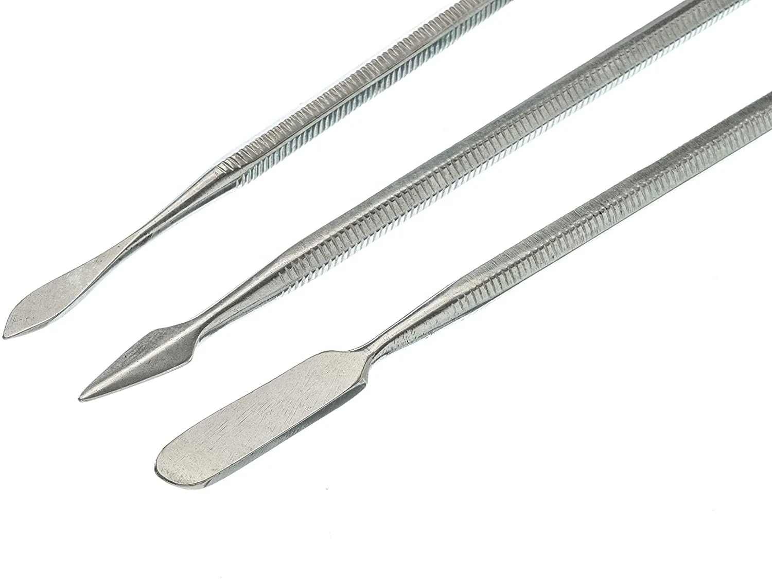 Medical Grade Stainless Steel Set of 9 Pieces Dental Mixing Spatula Plastic ALIGNATE Mixing-Wooden Handle