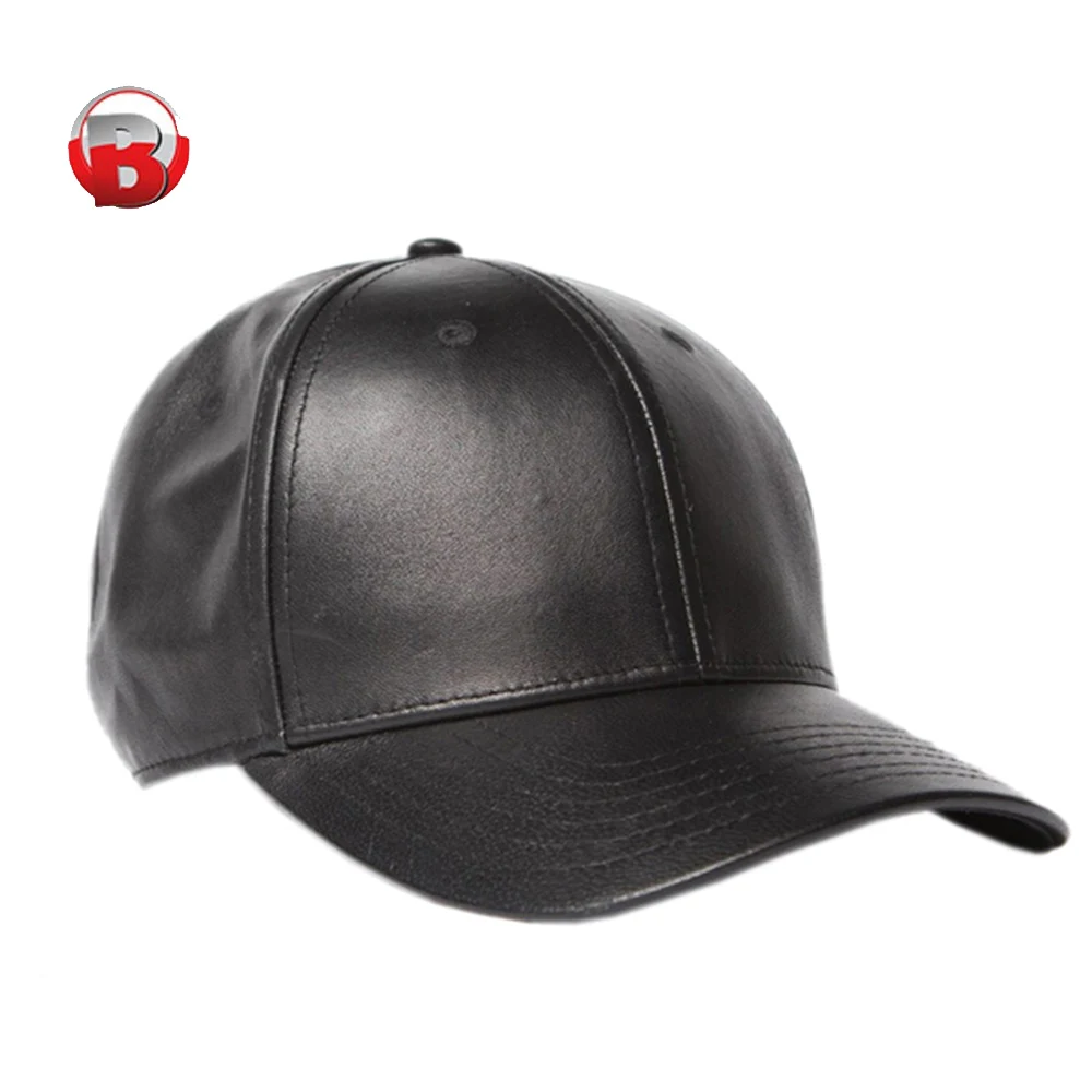  Бейсболка из чистой кожи для мужчин и женщин теплые черные кепки осенняя Кепка