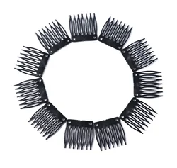 7-Teeth Hair Clips 12 Pack Hair Combs Wig Plastic Combs And Clips For Lace Wig Cap Making Wigs