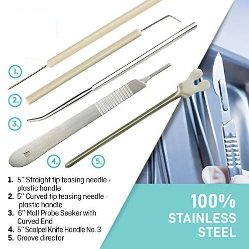 Набор инструментов из 20 предметов для современных хирургических и медицинских работников студентов-лабораторные анатомические инструменты нержавеющей стали