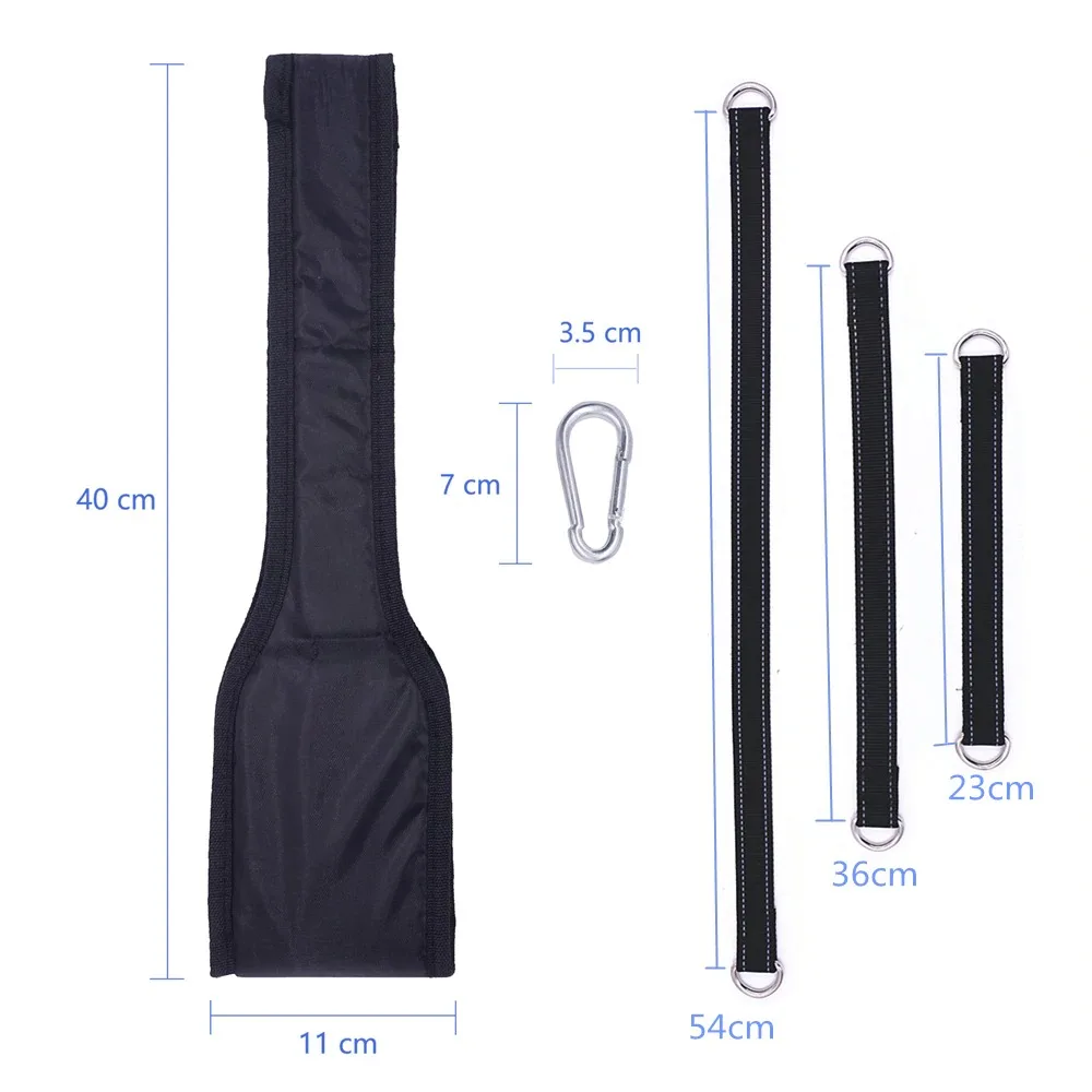 Cross Fit AB Sling Straps Gym Fitness Equipment Suspension Rip-resistant Heavy Duty Pair for Pull up Bar Hanging Leg Raiser