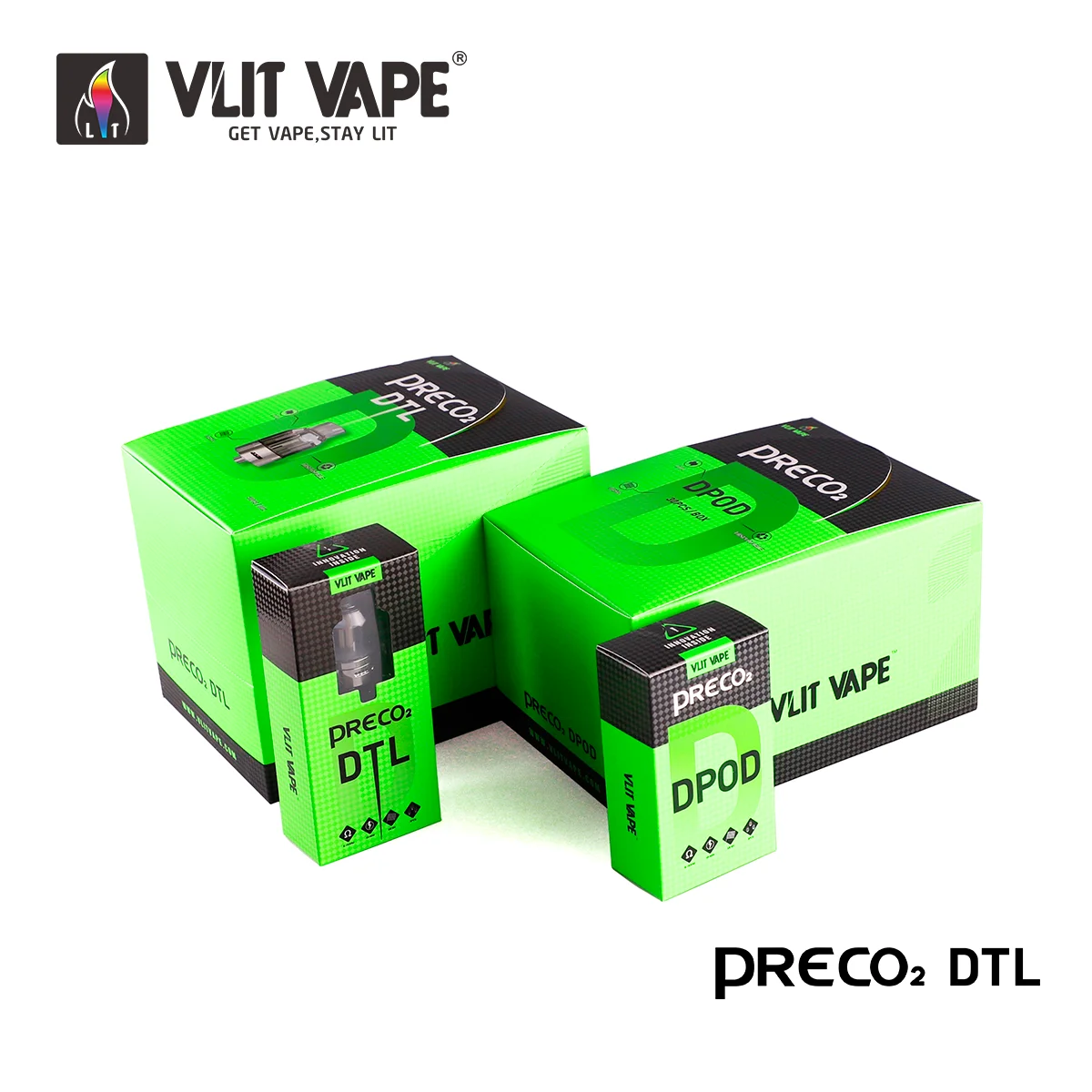 Canada best tank Preco series next generation Preco 2 DTL disposable tank in stock Vlit Vape manufacturer