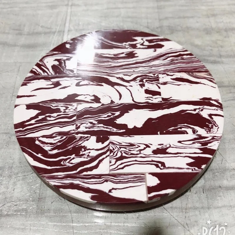 Wooden And Resin Coasters handmade wooden customized tea coaster sets tableware mate by lametierartz