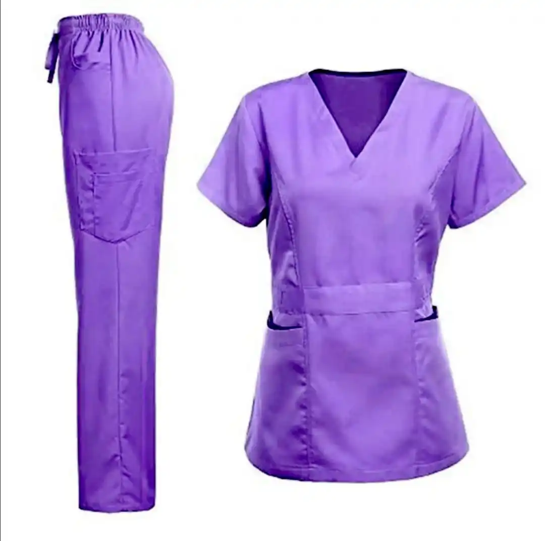 Unisex Hospital Uniform Stylish Medical Scrubs Nursing Uniforms Hospital Scrub Tops And Pants Uniform