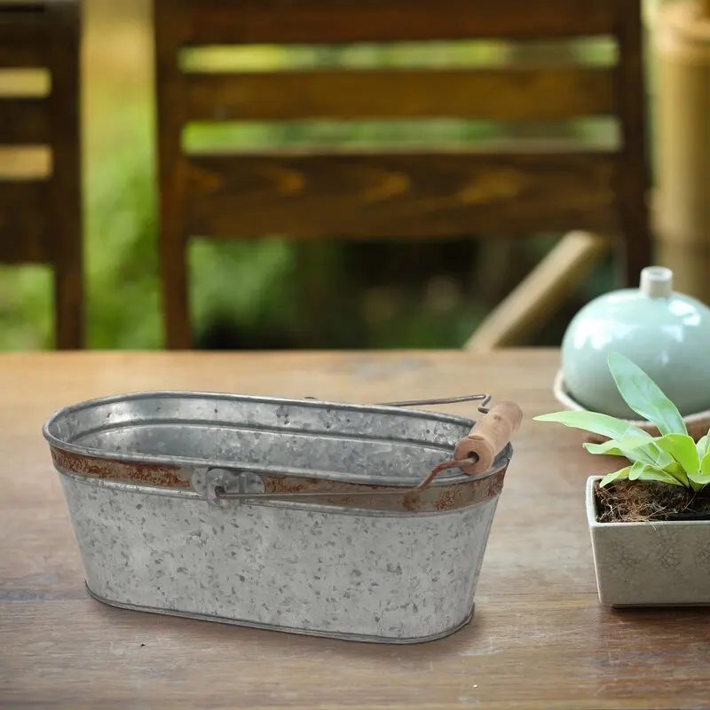 Металлическое ведро детское платье садовое поставить оцинкованной с натуральным готовой высокое качество металлическое от Da дизайнеров