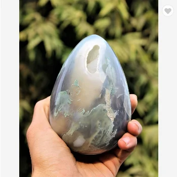 Lace Agate Chakra Stone Aura Reiki Healing Power Egg Dragon Egg