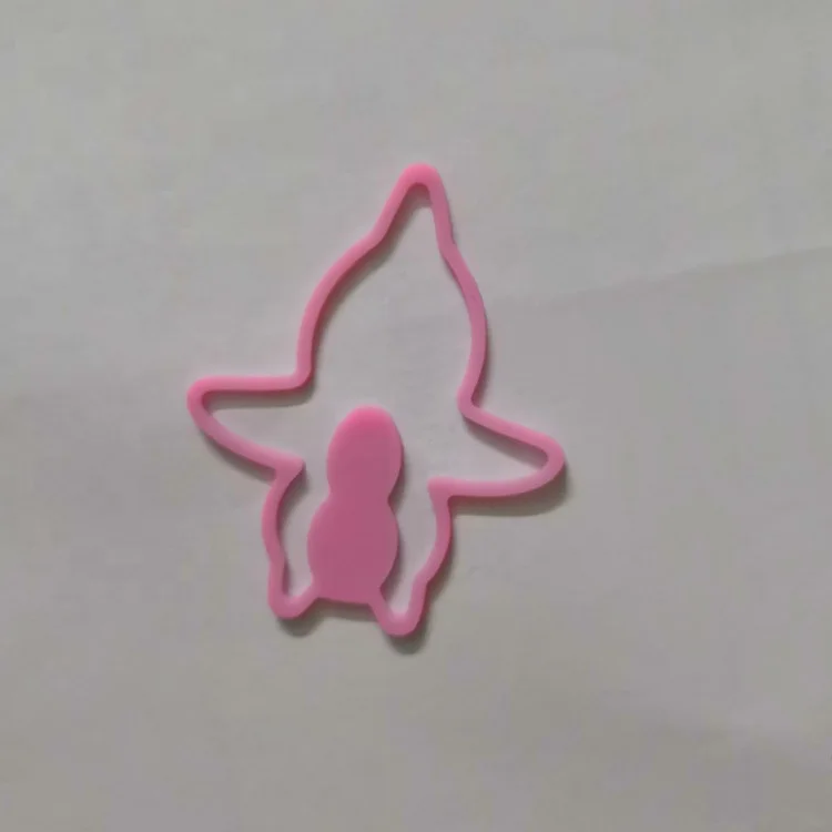 Colorful lovely elastic anti-slip silicone animal shape rubber hair
