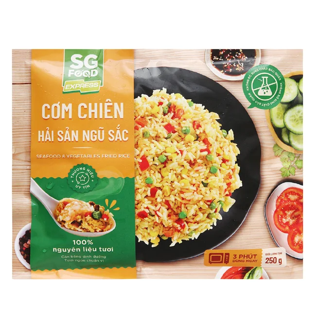 
Wholesales prices! 100% fresh ingredients Seafood & vegetables fried rice Vietnamese food express 
