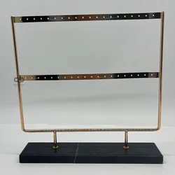 Custom marble jewelry display earrings display stands rose gold and marble jewellery stand