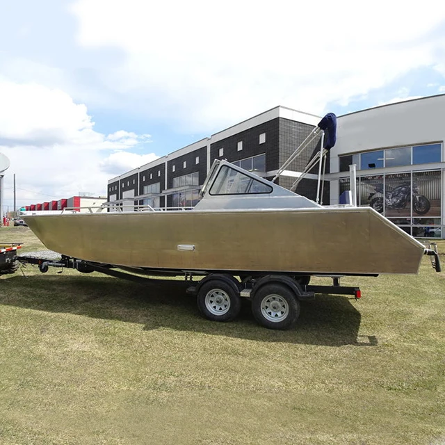 Ecocampor 22ft  Hard-Top Landingcraft All-Welded Aluminum Barge Boat