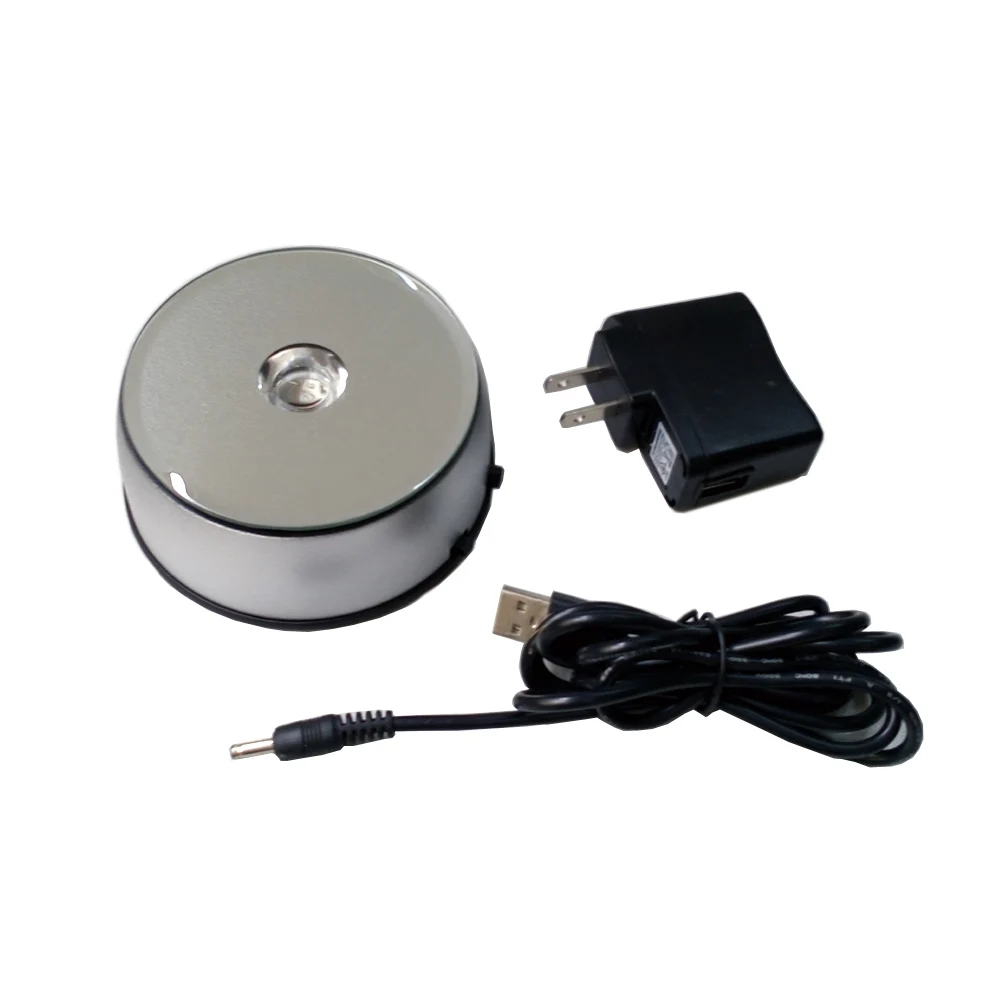 Серебристая пластиковая светодиодная основа BOSHI для дисплея с кристаллической вращающейся светодиодной основой