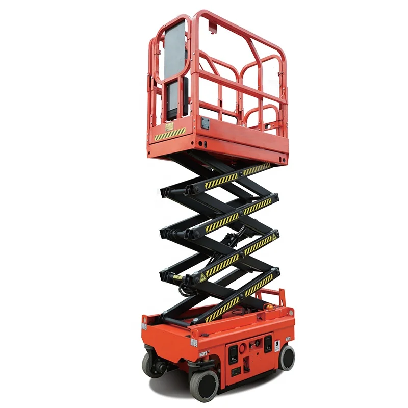 6m 8m 10m 12m platform height 230Kg capacity new reliable hydraulic lifting machine aerial work platform