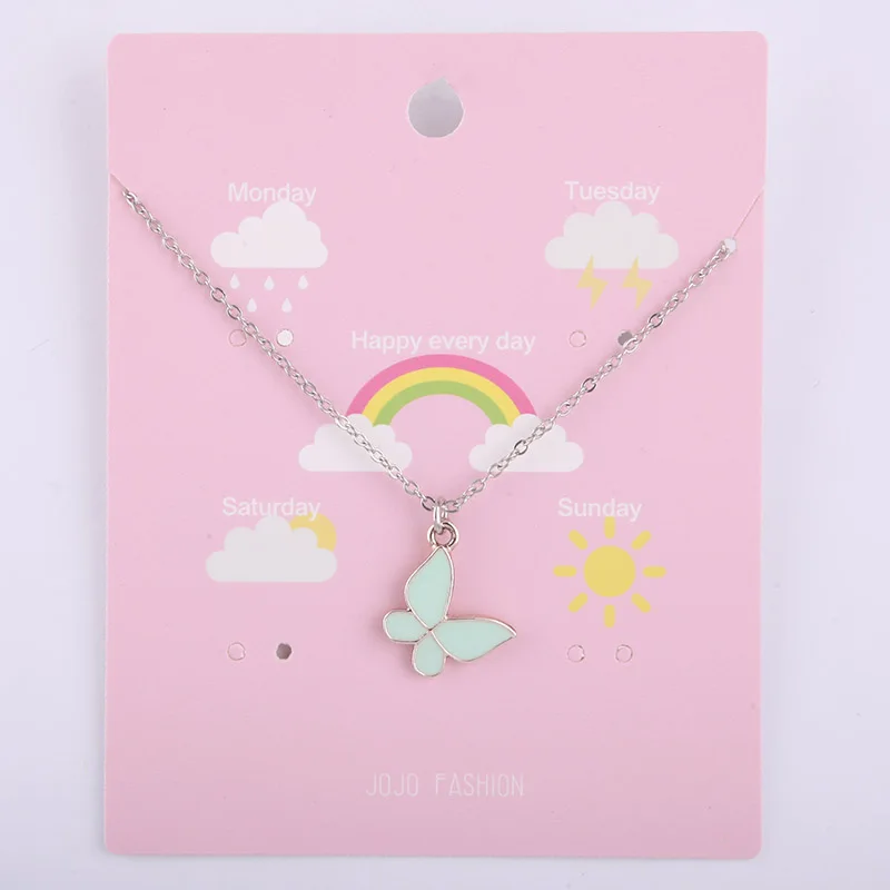 Hot Selling Necklace Classic Oil Drop Butterfly Necklaces Jewelry With Cute Style