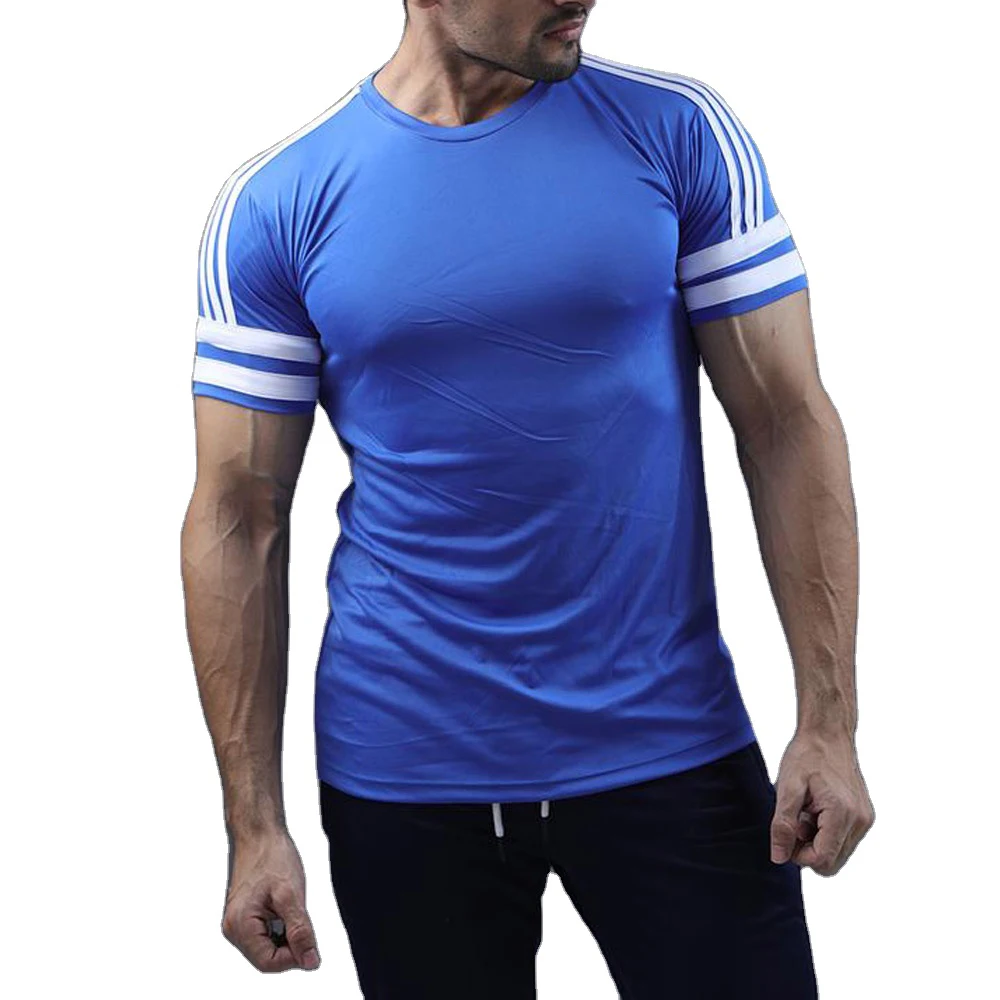 Wholesale Best Product Men Plain T Shirts Basic Tee Shirt V Shaped Neck/Muscle Fit 2021