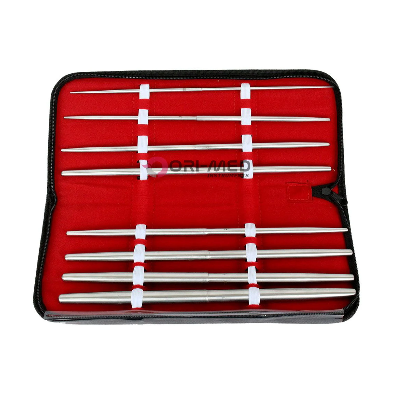 Custom OEM Strong Metal 8 pieces Set of Pratt Ultrine Dilators 13mm 43mm Medical Material Stainless Steel